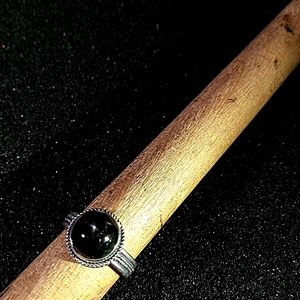 Black Onyx & Sterling Silver Ring